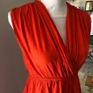 LILLA P - dress - orange cross top, sleeveless